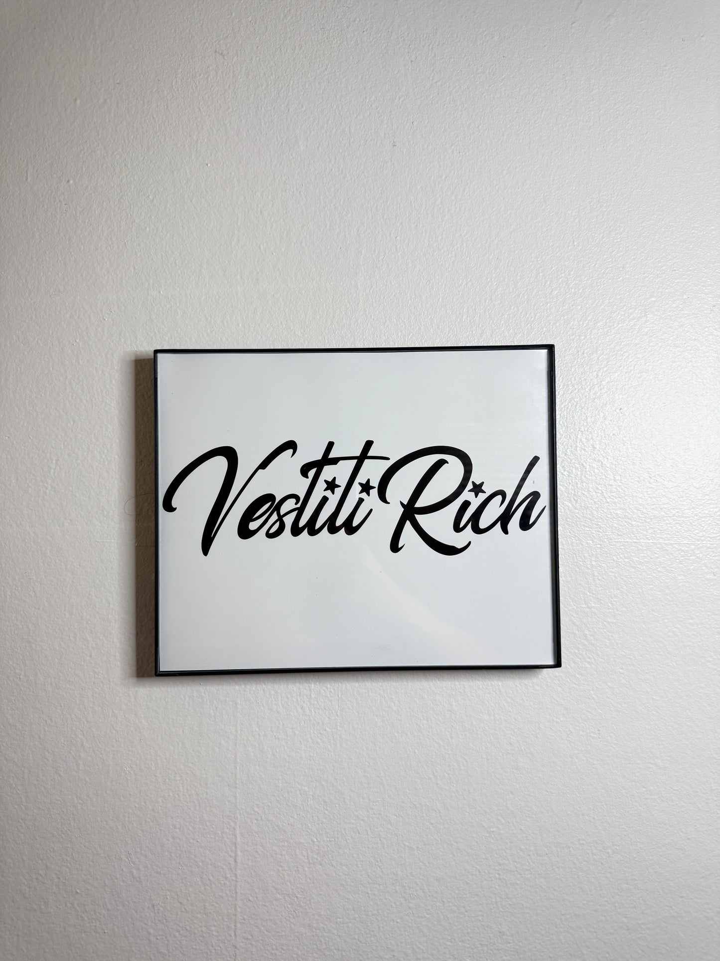 VestitiRich Signature Poster Frame