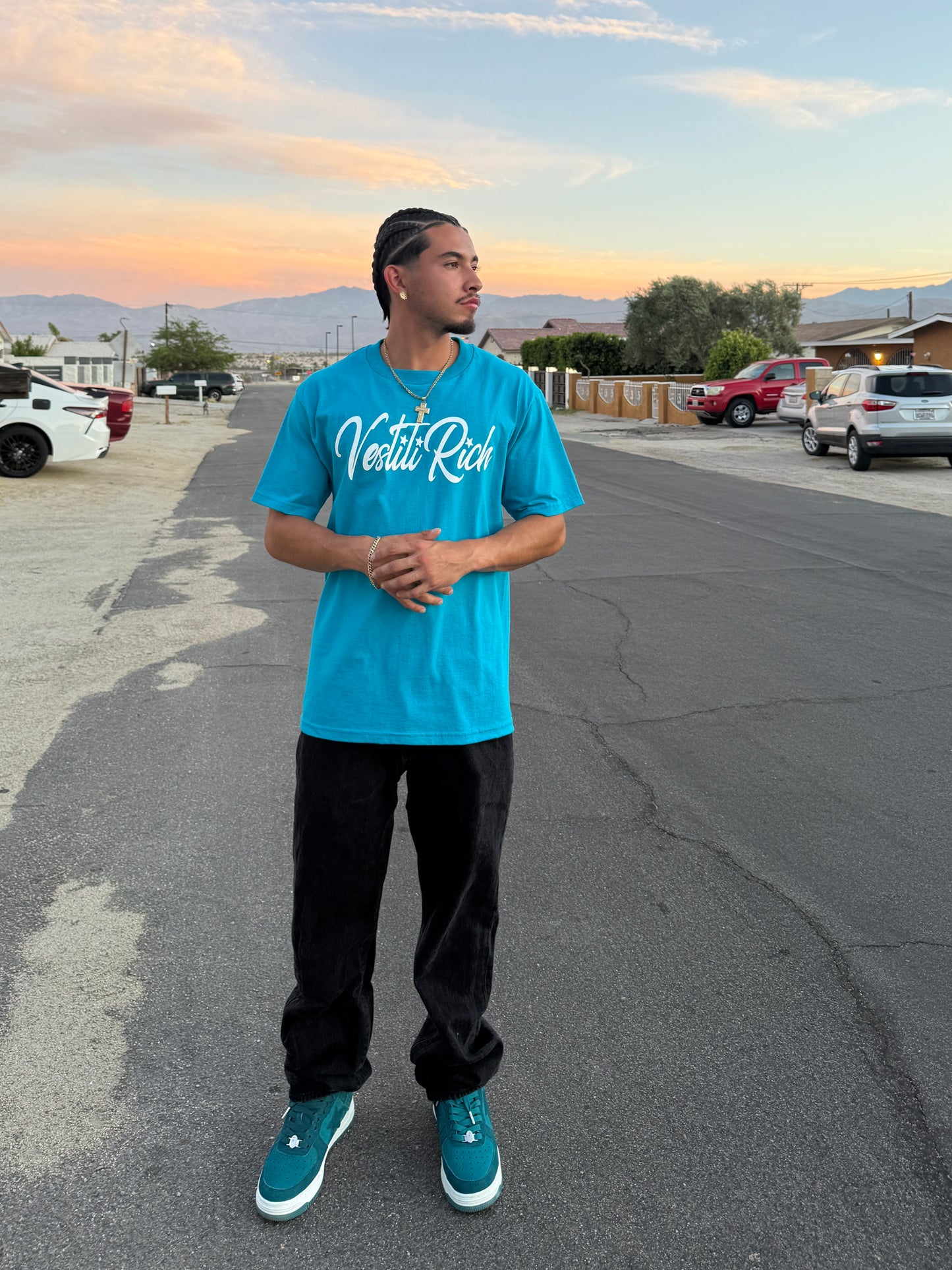 Turchese Signature Logo Tee